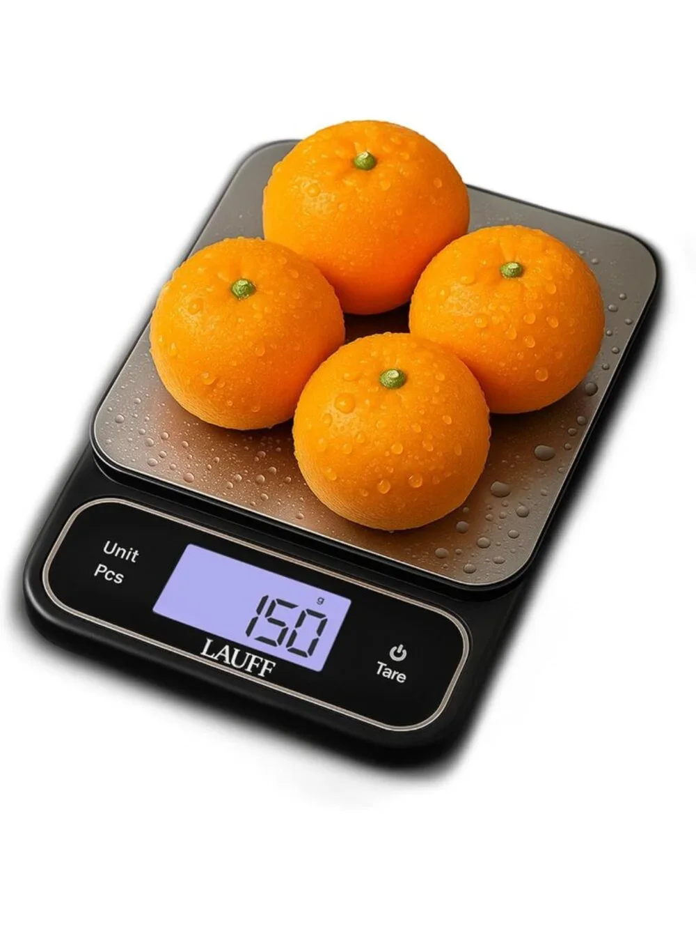 Precision Digital Kitchen Food Scale - Waterproof, Grams & Ounces, LCD Display